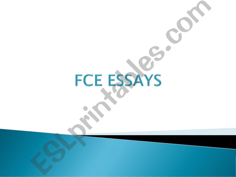 How to write a FCE essay powerpoint