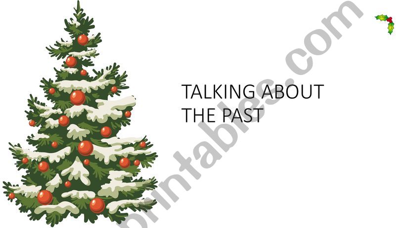 Powerpoint about the simple past, Christmas and activities