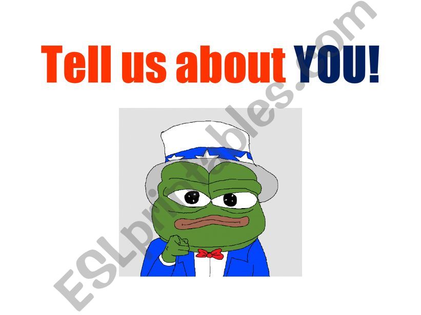 Self-introduction ice-breaker powerpoint