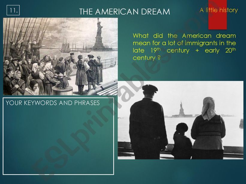 The American Dream 3/4 powerpoint