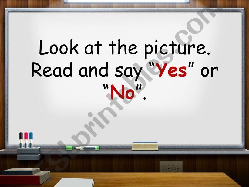 It is / It is not reading powerpoint