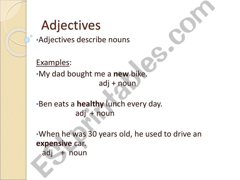 ADJECTIVES powerpoint