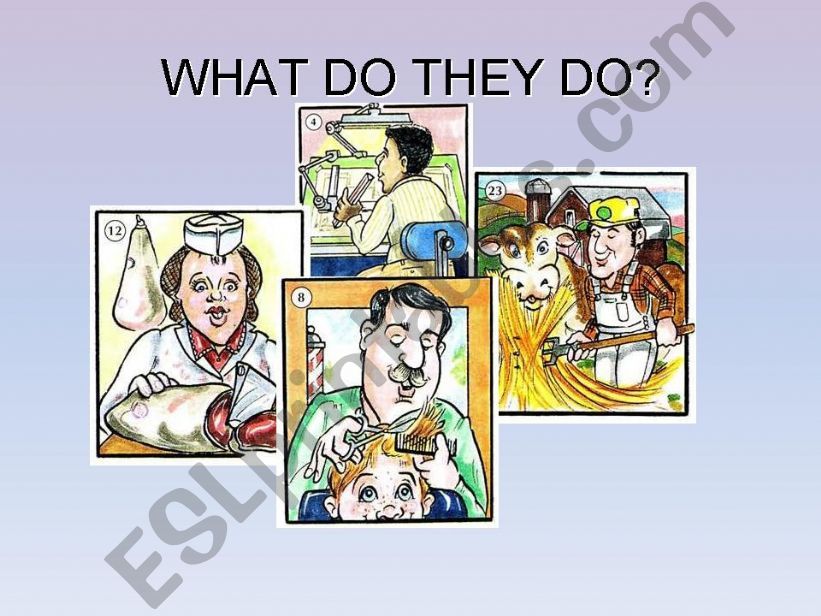 WHAT DO THEY DO? part 1 of 4 powerpoint
