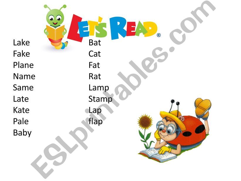 Reading vowels long (open syllable) and short (closed syllable)