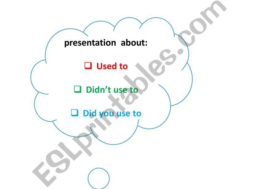   Used to  powerpoint