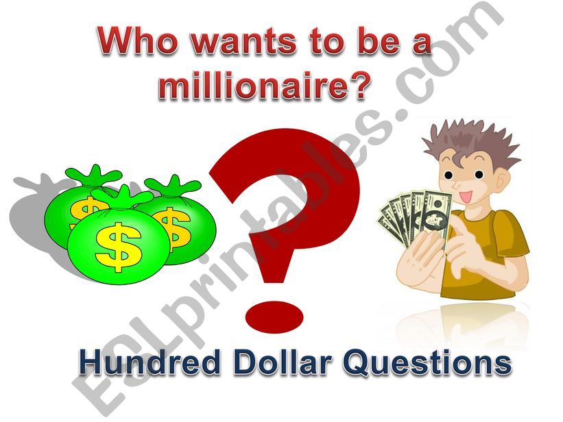 Who wants to be millonaire? can can�t must mustn�t