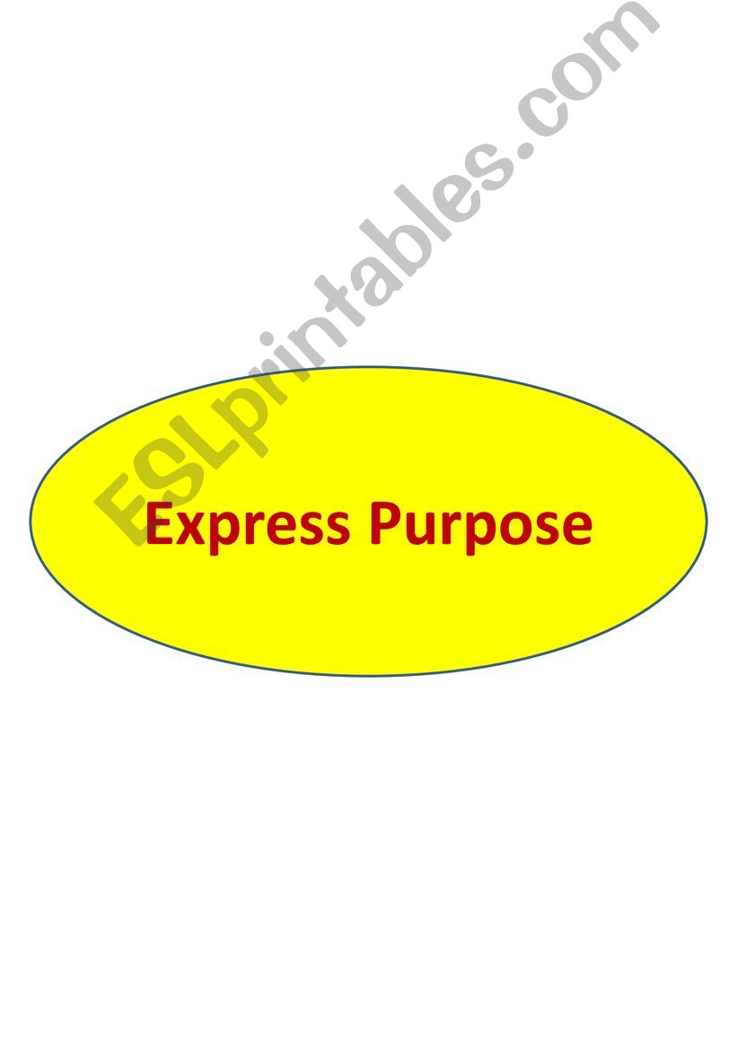 Express PURPOSE powerpoint