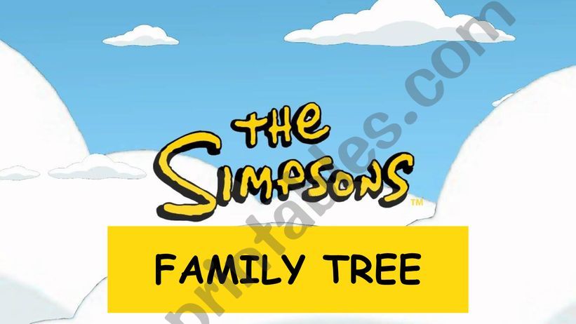 Simpsons family tree powerpoint