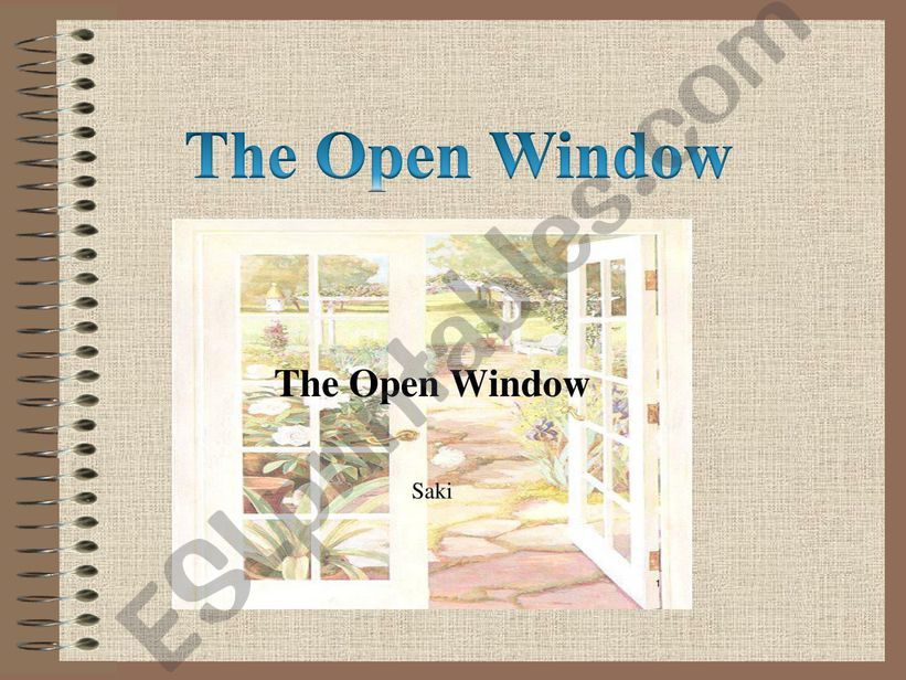 The Open Window by Saki powerpoint