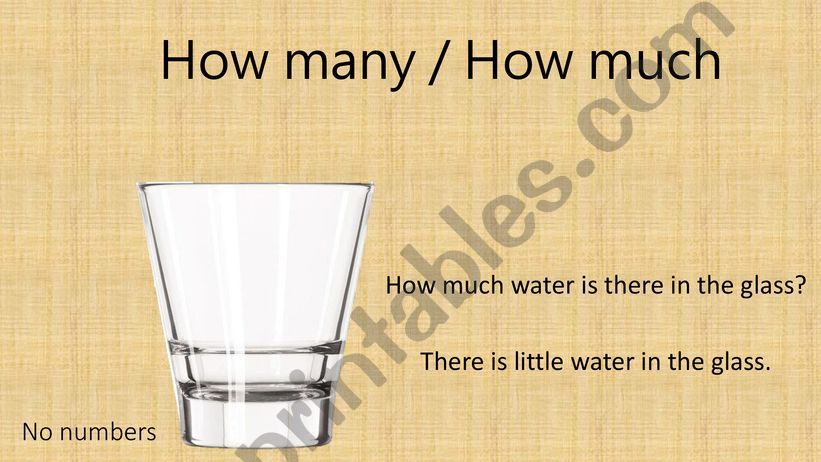 How many/How much powerpoint
