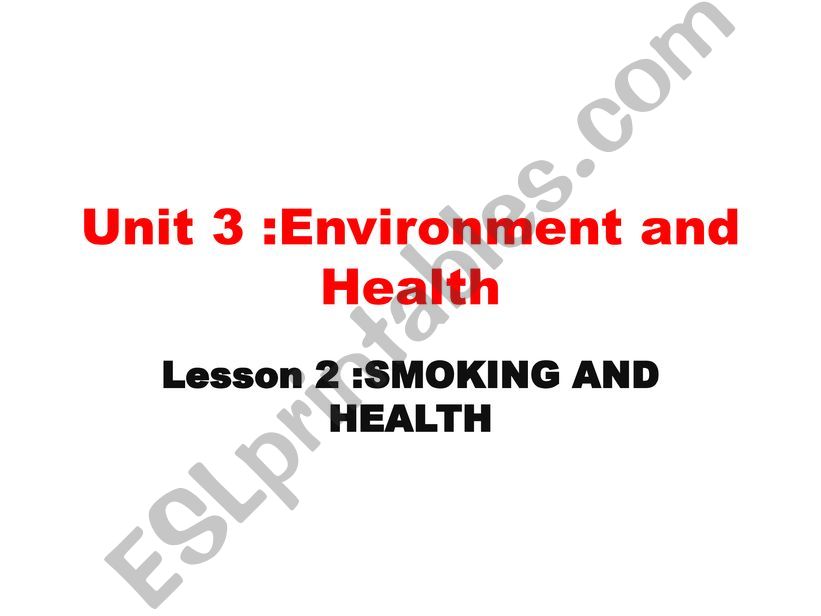 smoking and health powerpoint