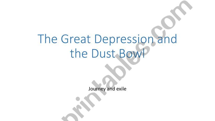 Dorothea Lange and the Great depression