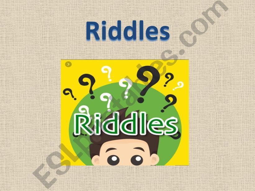 Riddles powerpoint