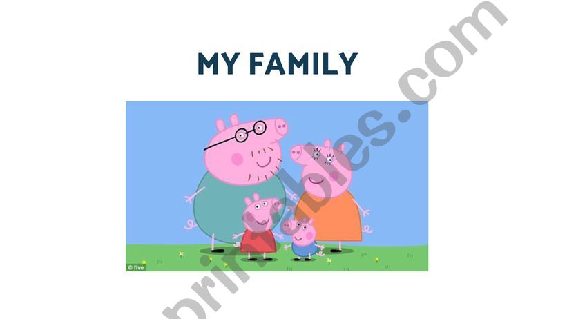 Peppa Pig Family  powerpoint