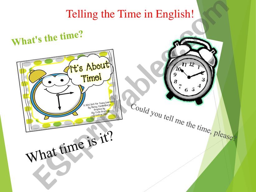 Telling the time! powerpoint