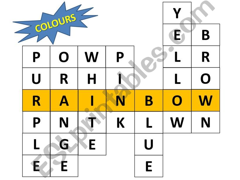 COLOURS_CROSSWORD powerpoint