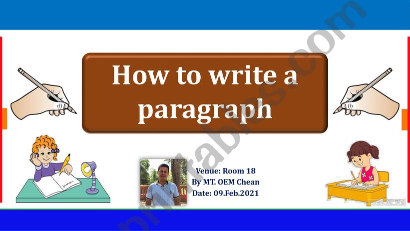 How to write a paragraph effectively.