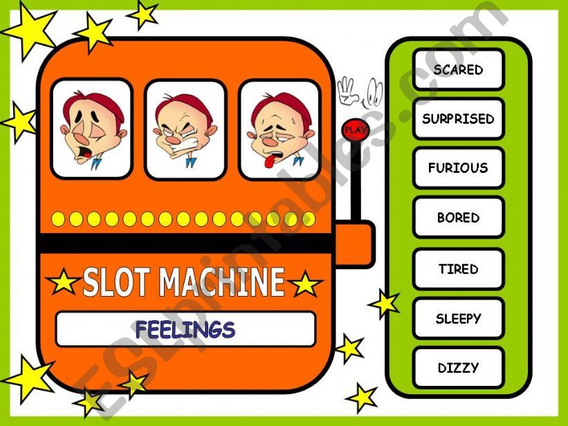 FEELINGS SLOT MACHINE - GAME powerpoint