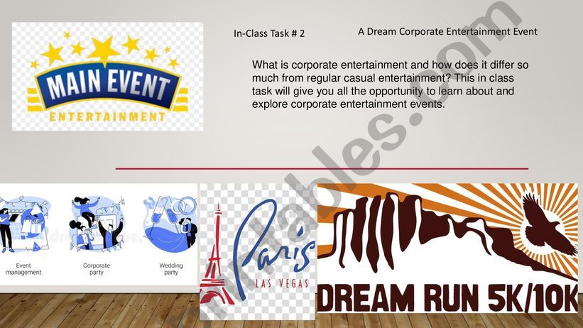 A Dream Corporate Entertainment Event