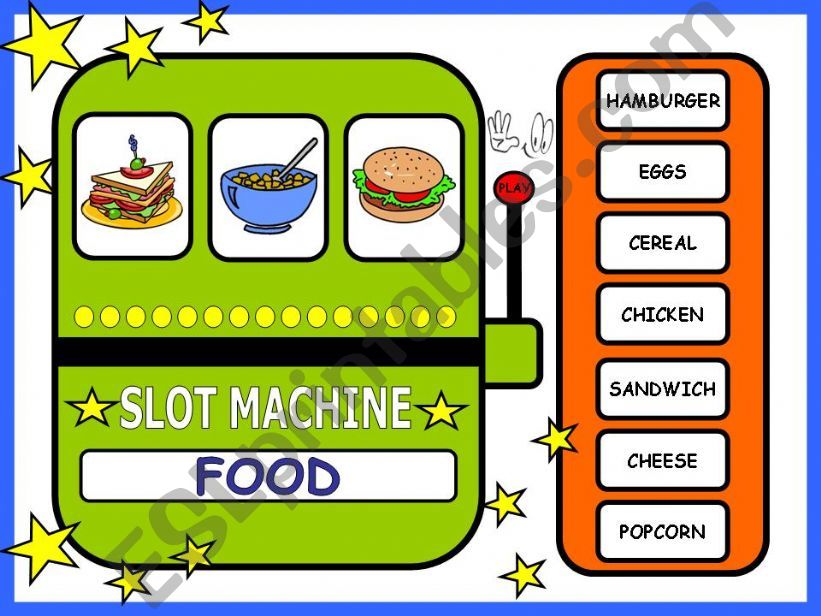 FOOD SLOT MACHINE - GAME powerpoint