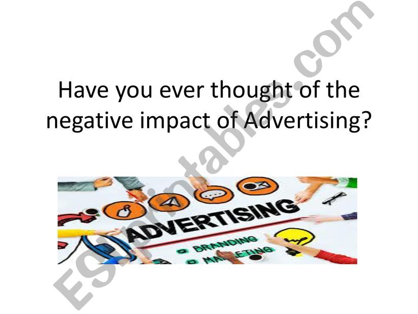 negative impact of advertising