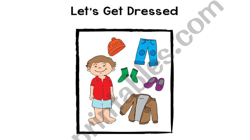 Lets Get Dressed Short Story powerpoint