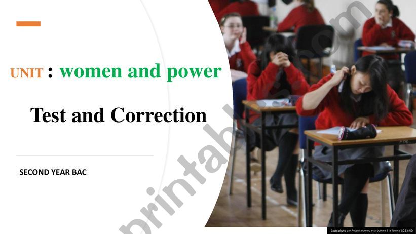 Women and power:reading comp powerpoint