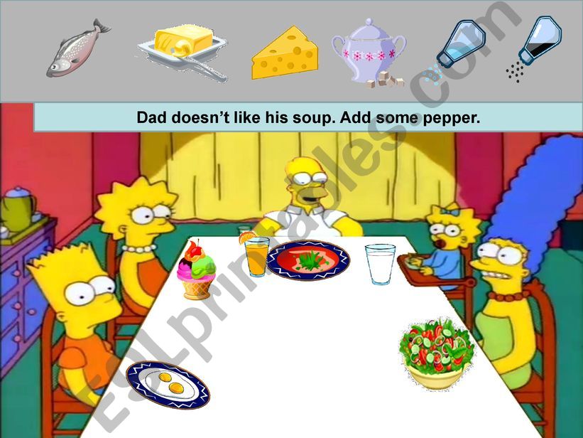 Simpsons and food powerpoint