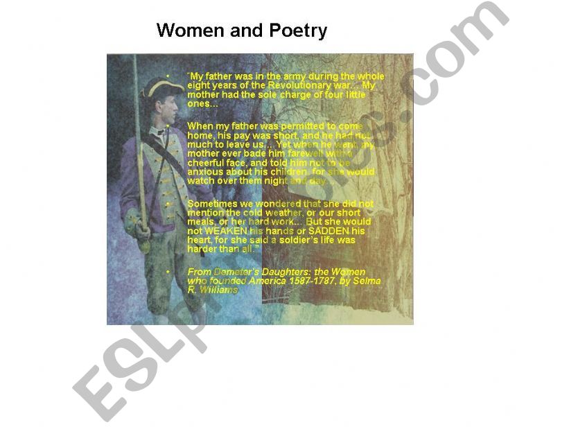women and poetry powerpoint