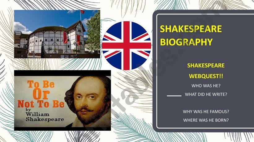 SHAKESPEARE WEBQUEST powerpoint