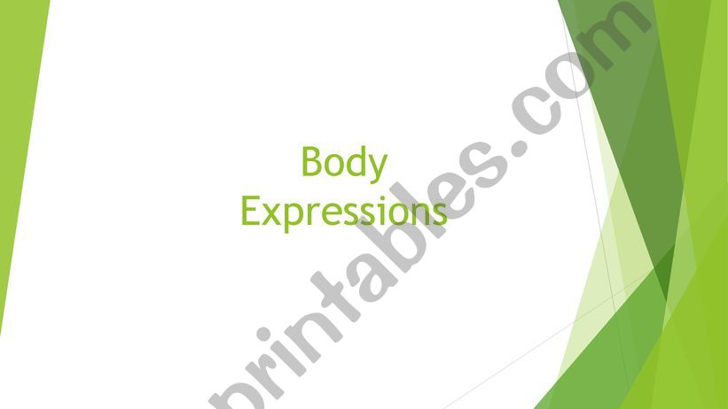 Body Expressions powerpoint