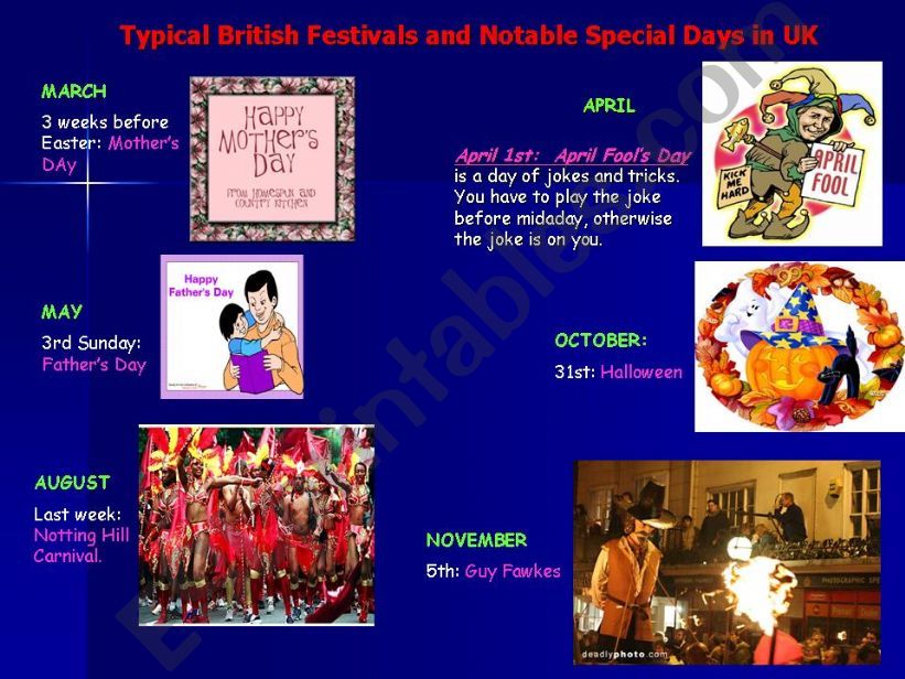 British festivals and festivities