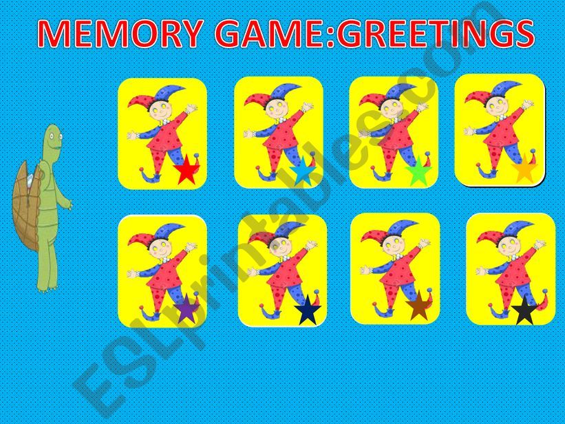 MEMORY GAME-GREETINGS powerpoint