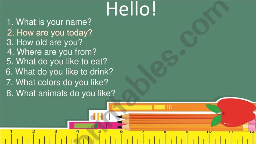 Various test powerpoint