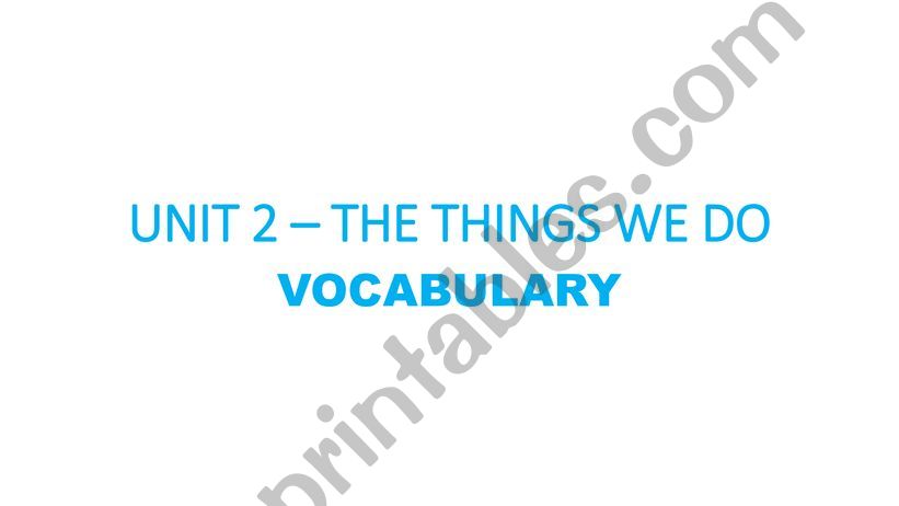 ROUTINES - VERBS powerpoint