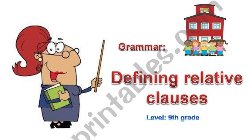 Defining relative clauses powerpoint