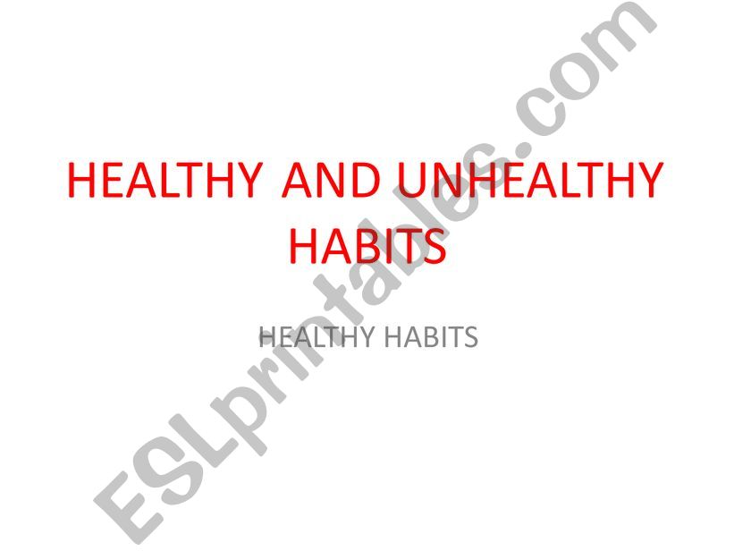 HEALTHY FOOD powerpoint