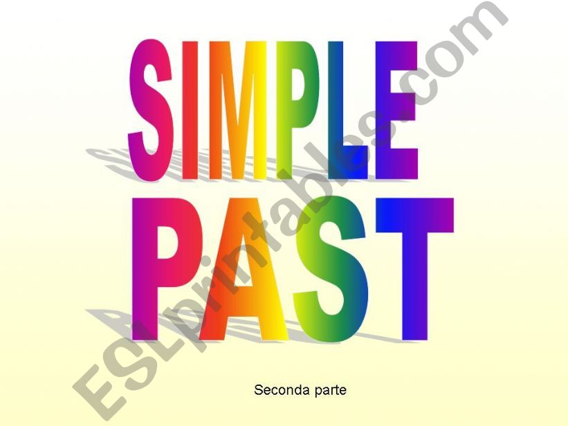 simple past - part two powerpoint