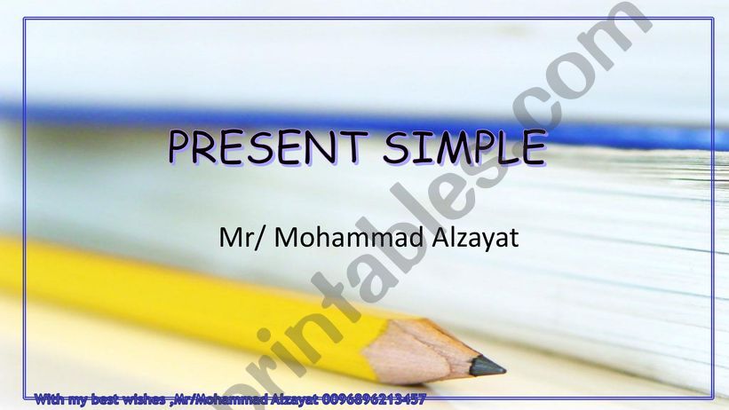 The present simple tense powerpoint
