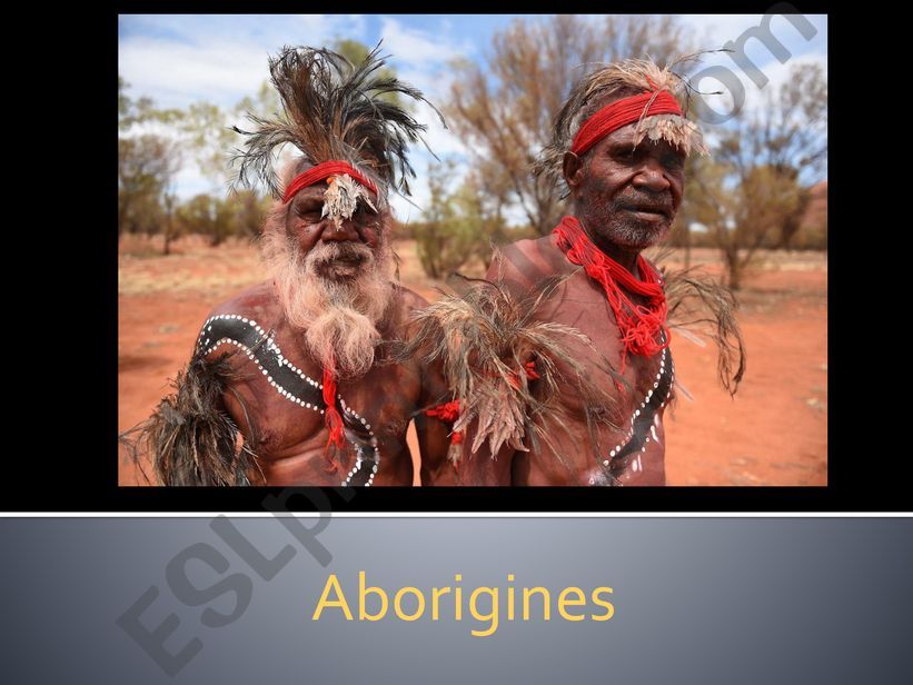 Some facts about Aborigines powerpoint