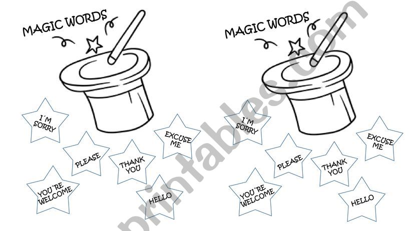 Magic words, cut and paste powerpoint