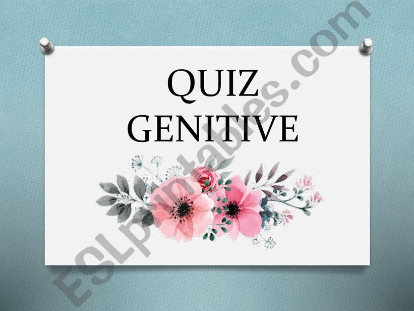 Genitive Game powerpoint