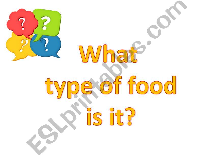 What type of food is it? powerpoint