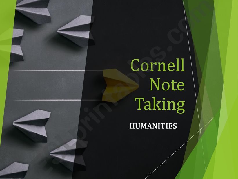 Cornell notes powerpoint