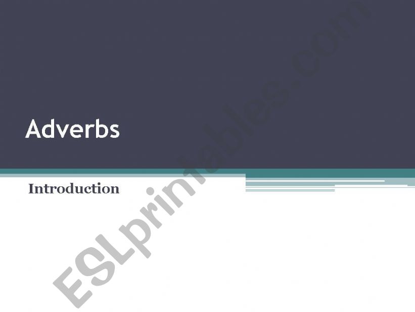 adverbs  powerpoint