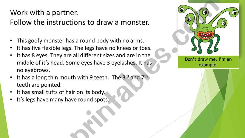 Craw your monster powerpoint