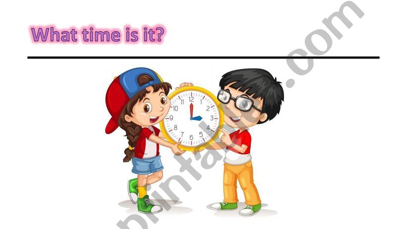 TIME - WHAT TIME IS IT?  powerpoint