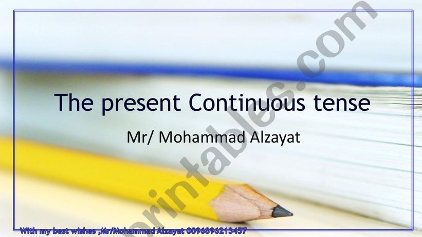 present continuous tense  powerpoint
