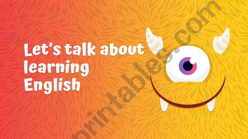 Let�s talk about learning English