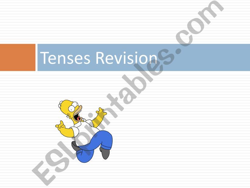 Revision for 7 tenses powerpoint